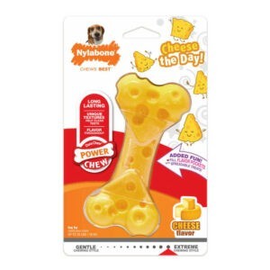עצם צעצוע לכלב נילבון Nylabone בטעם גבינה