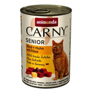 שימור לחתול אנימונדה קרני animonda CARNY סניור נתחי בקר עוף וגבינה (Copy)